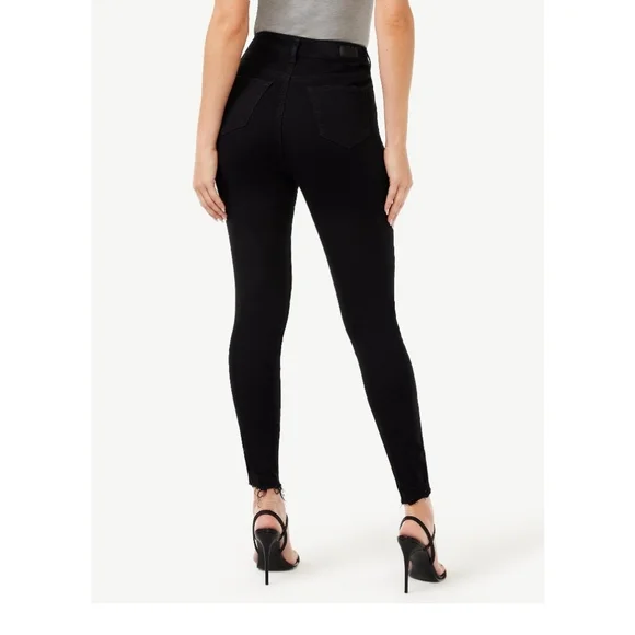 Sofia Jeans Rosa Curvy Skinny Super High Rise Destroyed Hem Jeans Size 8 Short - Picture 2 of 5